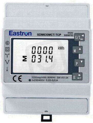 Elektroměr SDM630MCT-TCP MID, EASTRON E824