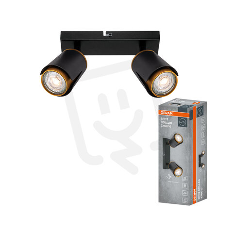 LED SPOT COLLAR BLACK 2XGU10 OSRAM 4099854589386