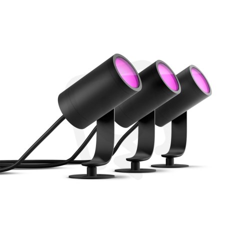 Philips Hue White and Color Ambiance Lily venkovní bodové světlo 8W (3ks)