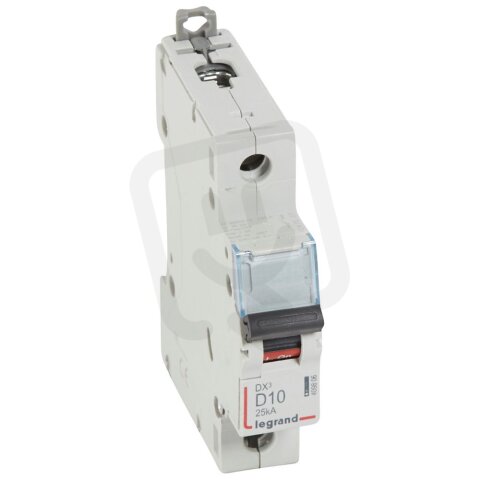 DX3 JISTIČ, 1 PÓLOVÝ, CHAR. D,10A 25KA LEGRAND 409806