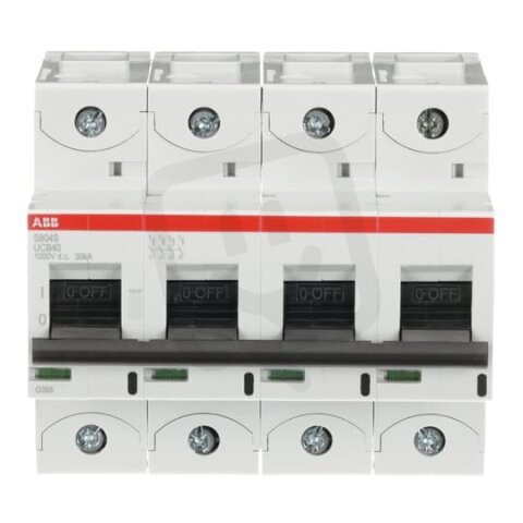 S804S-UCB40 jistič char. B 4P 40A 1000V DC 50kA ABB 2CCS864001R1405