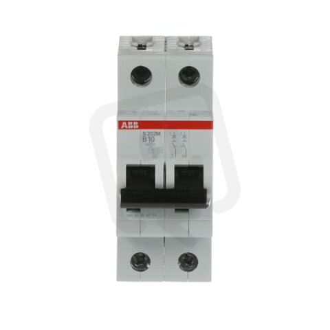 S202M-B10 2F jistič 10 A char. B 10kA ABB 2CDS272001R0105