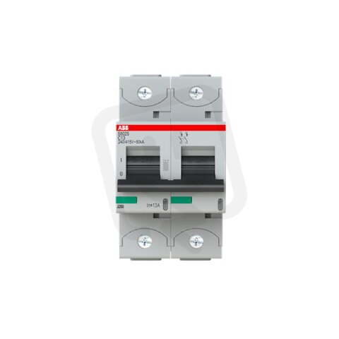 S802S-C13 jistič 2p char. C 13A s klecovou svorkou Icu 50kA ABB 2CCS862001R0134