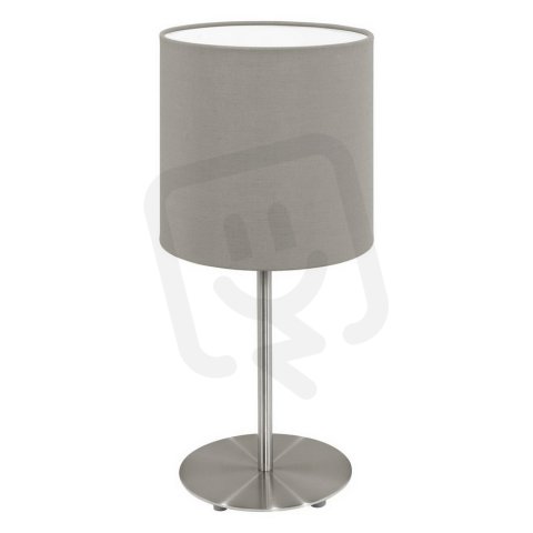 Stolní svítidlo PASTERI H-275 matný nikl/šedohnědá 40W IP20 EGLO 95726