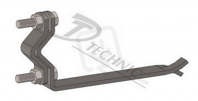 DUZ br 150 Držák ochr. úhelníku boční roztř. - 150 mm DT TECHNIC 102040