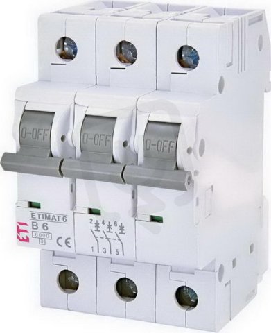 Jistič ETIMAT 6 3p B6 6kA ETI 002115512