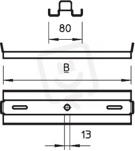 OBO 6358659 Středový závěs MAHL 200 FT