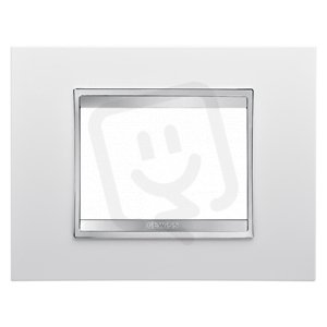 CHORUS Rámeček Lux, 3 násobný, mléčná bílá GEWISS GW16203TB