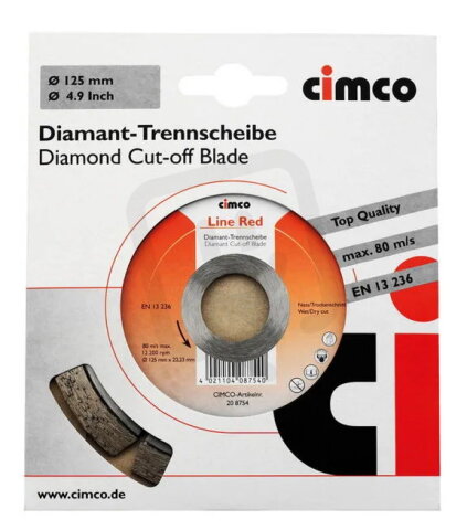 Diamantový řezný kotouč na dlaždice - 125 mm CIMCO 208754