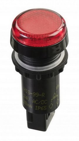 Indikační signálka HIS-99 W 220DC d22mm Eleco VEP CZ 219465