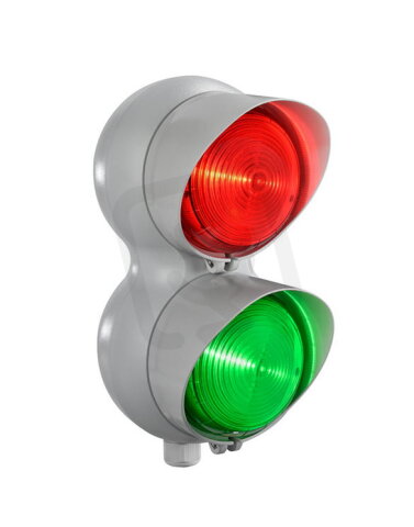 Modul semaforu 2LE včetně kontrolky LED AMP 8966, 2 moduly, ~/= 1224V 38966