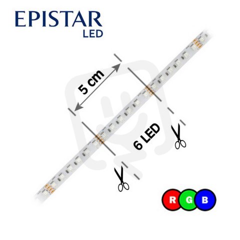 LED pásek 120LED/m, 3535, IP20, RGB, 24V, 20m FK TECHNICS 4739630-63