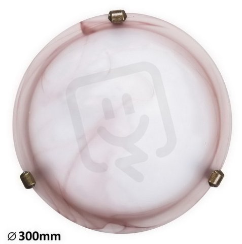 Alabastro E27 1x 60W IP20 tabákový alabastr/bronz úchyt RABALUX 3253