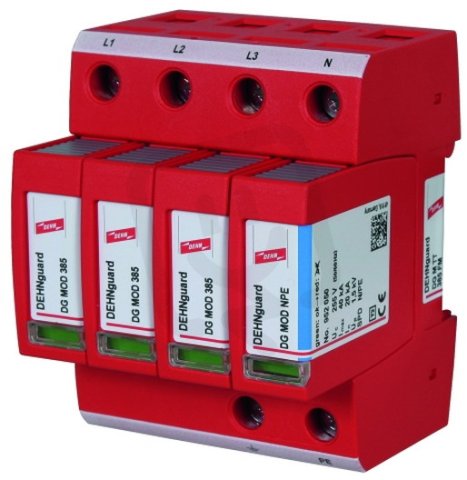 Svodič přepětí typ 2 DEHNguard M 4-pólový pro TT- a TN-S systémy 952332
