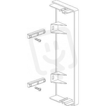 Schneider ISM10554 Stop end 185x55, alu metallic , koncový díl