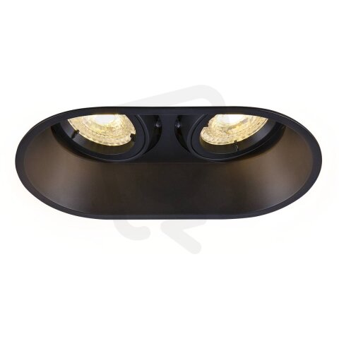 HORN double QPAR51, zápustné stropní svítidlo černé 25 W    SLV 1006121