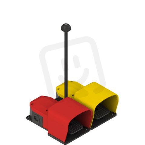 Dvojitý nožní spínač PC2-103, červený - žlutý PIZZATO PC2-103