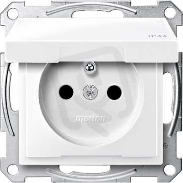 Merten Zásuvka 2P+E 250V s víčkem IP44 System M Active SCHNEIDER MTN2614-0325