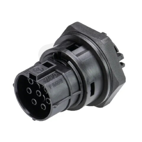 zásuvka vestavná gesis RST, 7-pól, šroubové svorky, M32, černá