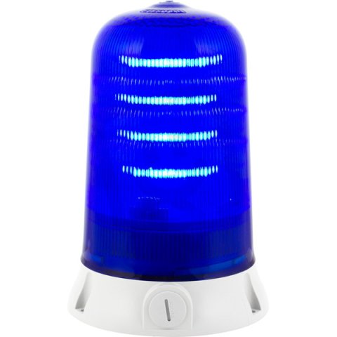 Maják rotační LED ROTALLARM S LED 12/24V, ACDC, IP65, modrá, světle šedá 90061