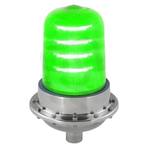 Maják LED ROTALLARM WP LED 90/240V, AC, IP67, 3/4'' G, zelená, nerez 90234