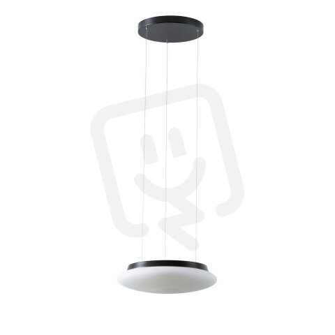 Závěsné LED svítidlo se skleněným stínidlem OSMONT SATURN LE1 16W IP20 4K černá