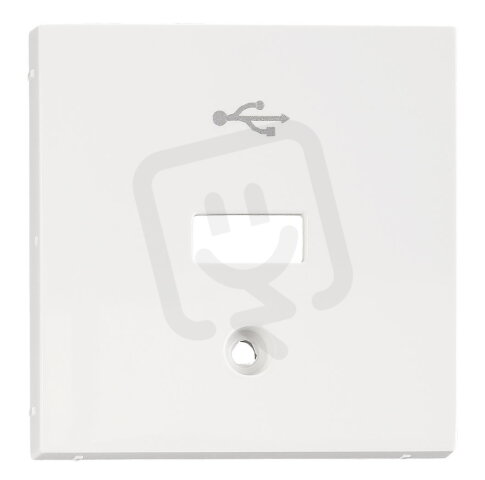 Kryt průchozí USB zásuvky, bílý SCHRACK EV104056--