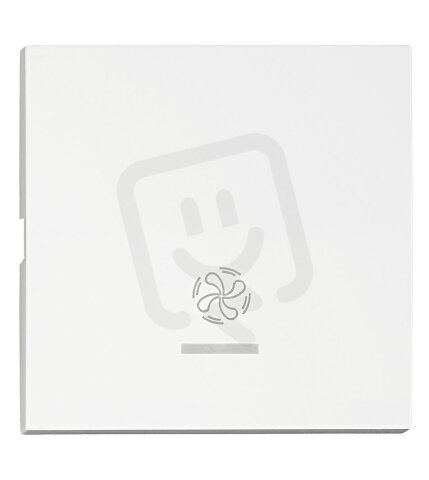 Kryt přístrojů s průhledem, symbol ventilátor, bílý SCHRACK EV102219--