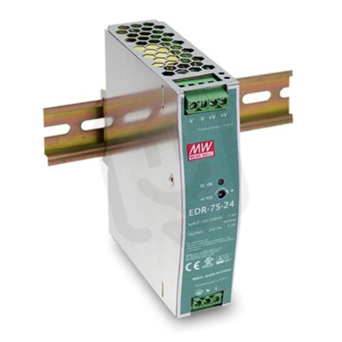 EDR-75-24 Sp.síť.zdr. MEAN WELL 24V/3,2A