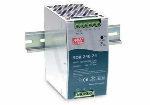 Napájecí zdroj na DIN 240W 24V 10000mA MEAN WELL SDR-240-24