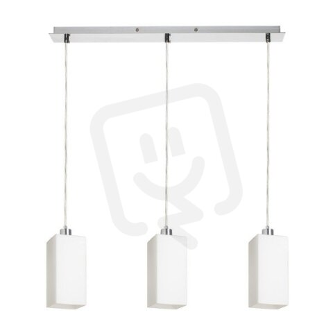 LIZ III 60 závěsná opálové sklo/chrom 230V E27 3x11W RENDL R14024