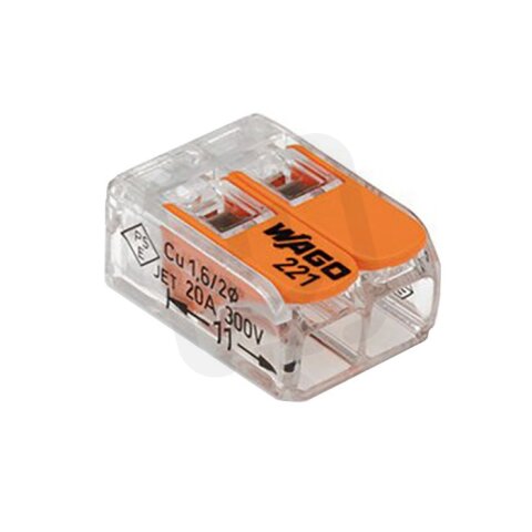 Svorka WAGO 221-412 2x0,2-4mm2 páčková ALUMIA WAGO2