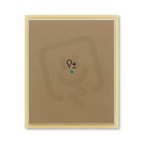 ABB Element Kryt 1násobný symbol stmívání kávová/ledová opálová 6220E-A01004 25