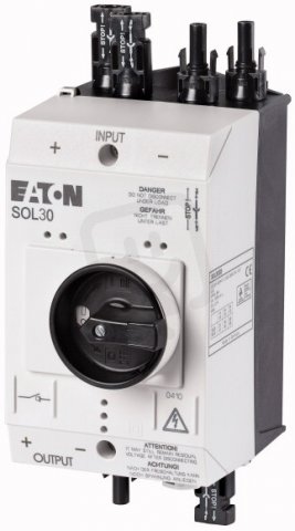 SOL30/2MC4 Odpínač 1000V DC ve skříňce IP65 30A 2pól vstup 2xMC4 výstup 1xMC4