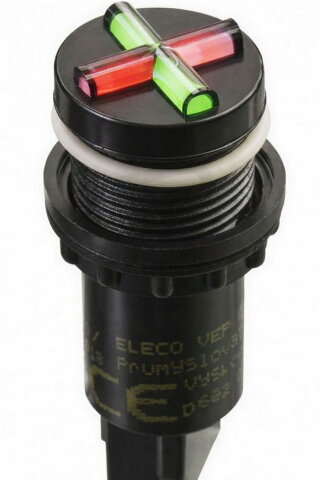 Ukazatel stavu SUS-01 G/R 220AC/DC 22mm zelená/červená ELECO 31113220