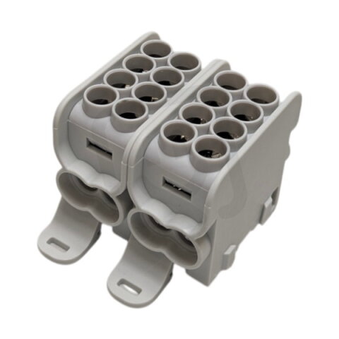 Rozbočovací svorkovnice HLAK25 2P šedá 2xAl/Cu 25mm2+16mm2 1000VAC/1500VDC