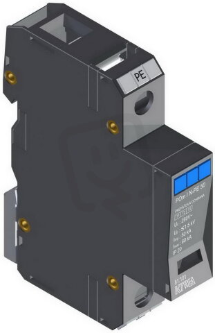 Přepěťová ochrana PO I 1 N-PE 260V/12,5kA, modulární, vyměnitelná, B+C+D