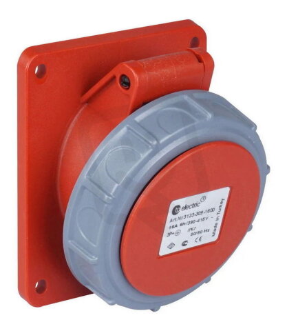 Vestavná zásuvka 5x16A/IP67, úhlová, Quick Connect TP ELECTRIC 516-6-ZS-Q-G