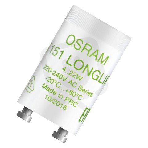 OSRAM Starters for series operation at 230 V AC ( ST 151, ST 172) 151 LONGLIFE