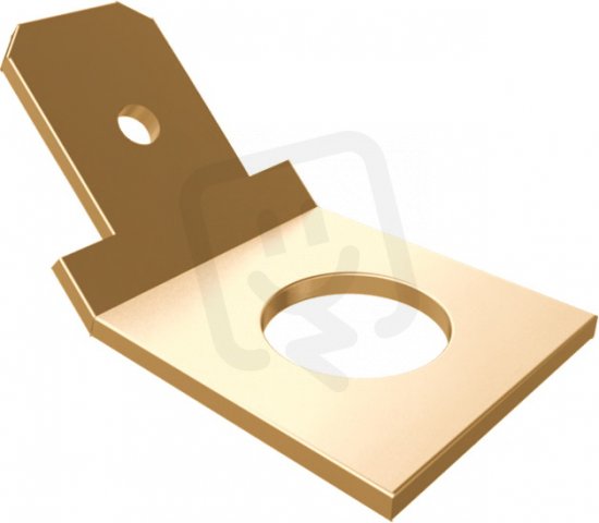Plochý kolík zalomený, 6,3x0,8mm, povrchová úprava pasivace 7202-00/5/100