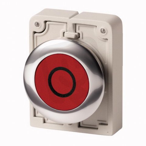 Eaton M30C-FD-R-X0 Ovládací hlavice, zapuštěné tlačítko, bez aret, čevená O