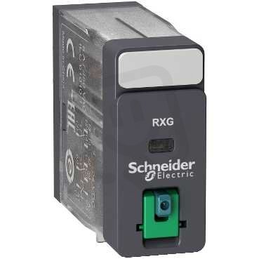 Schneider RXG21FD Relé Zelio RXG, 2 C/O , 5 A, 110 V DC, testovací tlačítko