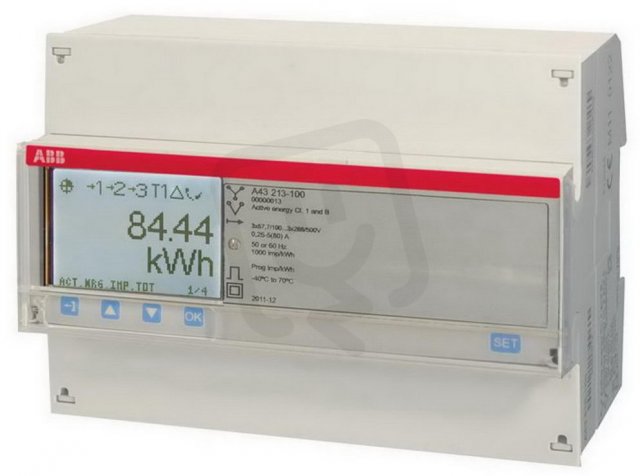 Elektroměr A43 213-100 80 A tř. B M-Bus ABB 2CMA170523R1000