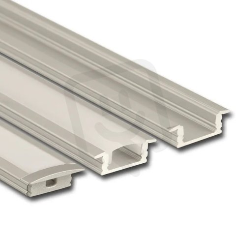 Vestavný hliníkový profil VS, 24x8 mm, matný difuzor, komplet, 2 m