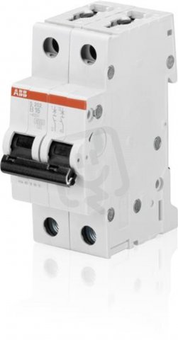 S202-B10 2F jistič 10 A char. B 6kA ABB 2CDS252001R0105