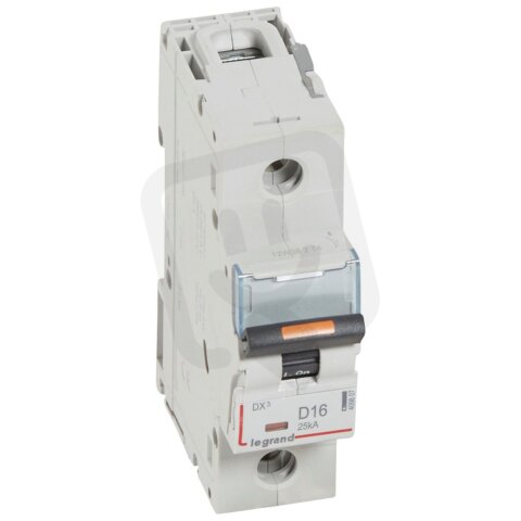 DX3 JISTIČ, 1 PÓLOVÝ, CHAR. D,16A 25KA LEGRAND 409807