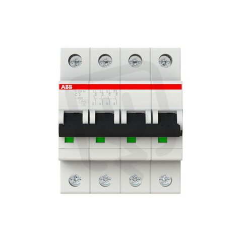 S204M-C3 4 fázový jistič 3 A char. C 10kA ABB 2CDS274001R0034