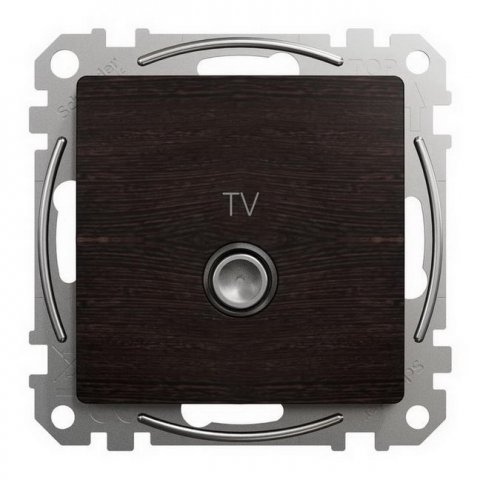 Sedna D/E TV zásuvka průběžná 7dB, Wenge SCHNEIDER SDD181474