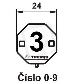 Štítek označení č.3 (plast) TREMIS VS010