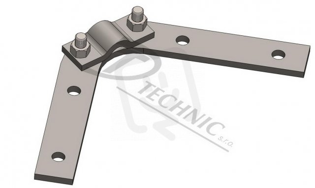 DJ 4 h Horní držák jímací tyče na krov - d 20 mm DT TECHNIC 100110